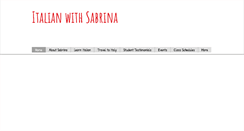 Desktop Screenshot of italianwithsabrina.org