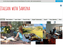 Tablet Screenshot of italianwithsabrina.org